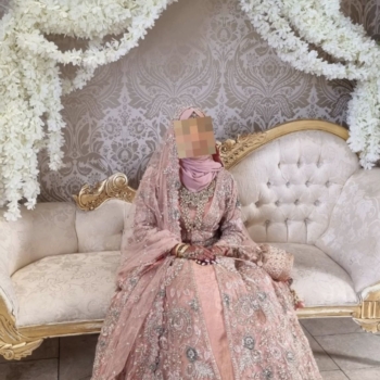 MONGAS Asian Bridal Lehenga Pakistani Wedding Dress Pink